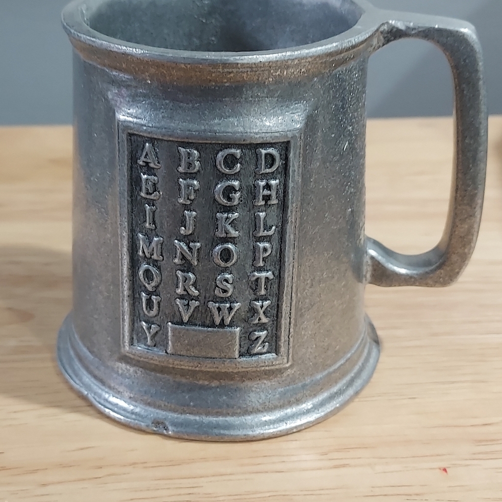 Wilton Armetale Pewter Alphabet Cup